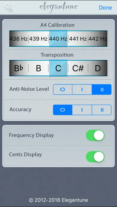 Elegantune Pro Chromatic Tuner应用截图
