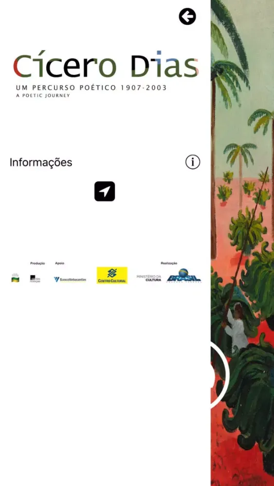 Capturas de tela do Cícero Dias - Um percurso poético