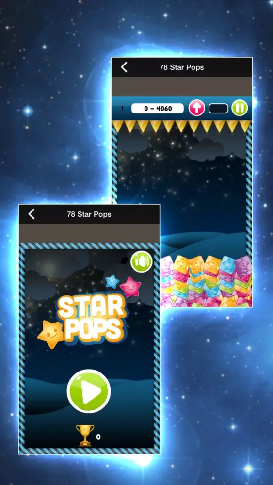 Tangkapan skrin Sparkling Stars Link