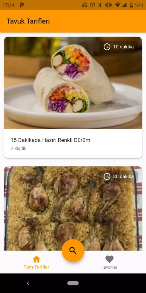 Tavuk Tarifleri (İnternetsiz) Ekran Görüntüleri