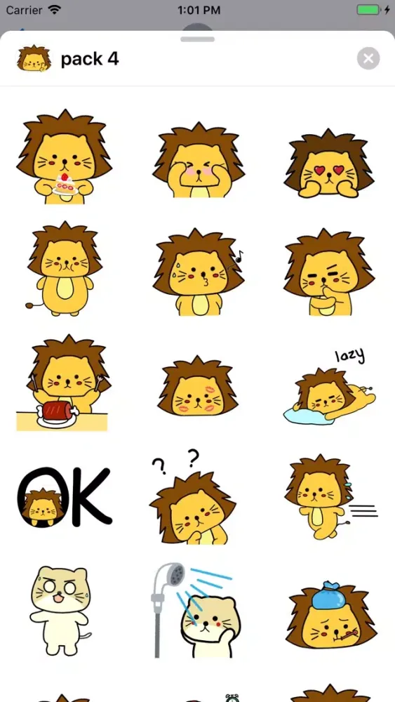 Singa Polah Stickers Pack 4应用截图