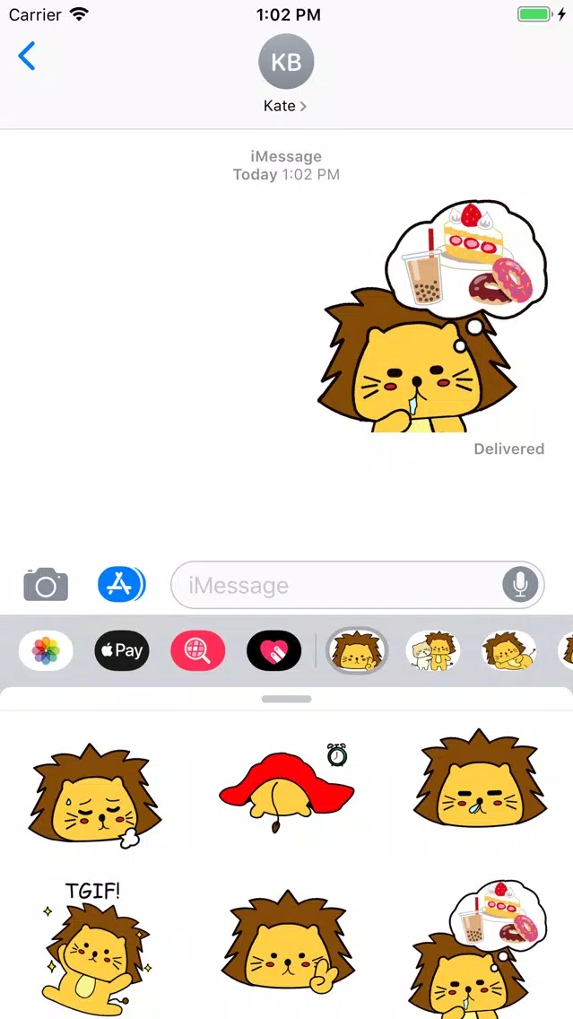 ภาพหน้าจอของ Singa Polah Stickers Pack 4