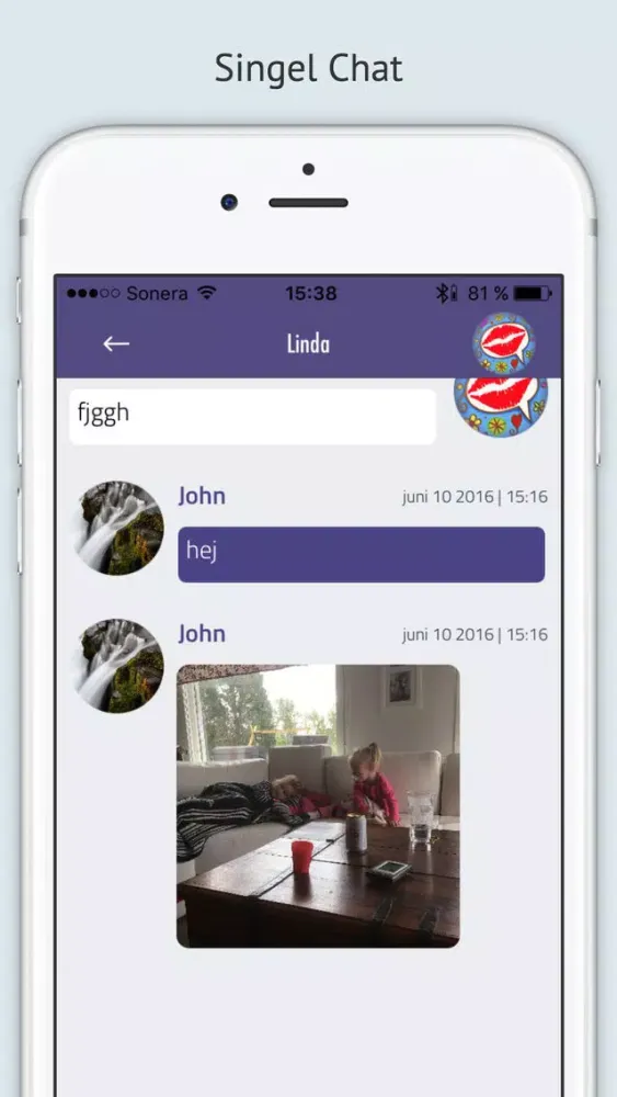 Singel Chat Screenshots