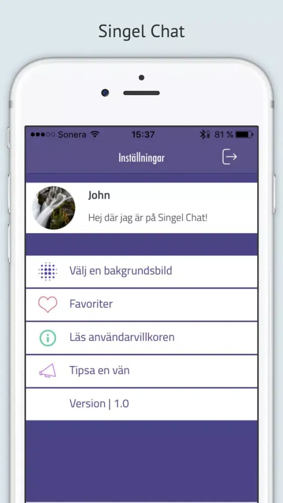 Singel Chat Screenshots