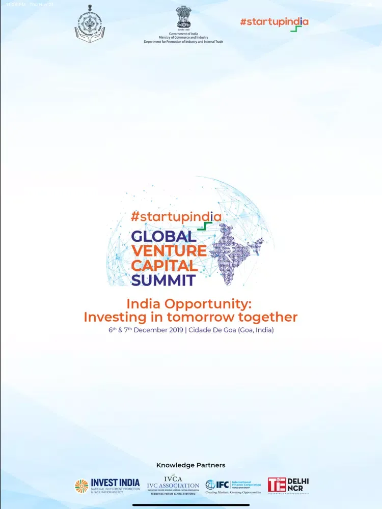 تصاویر Startup India Global VC Summit iPad 
