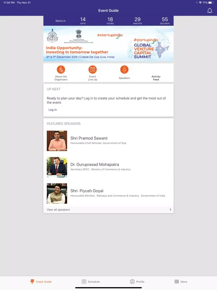 تصاویر Startup India Global VC Summit iPad 