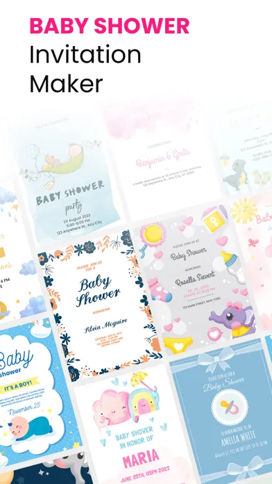 Baby Shower Video Invitations スクリーンショット