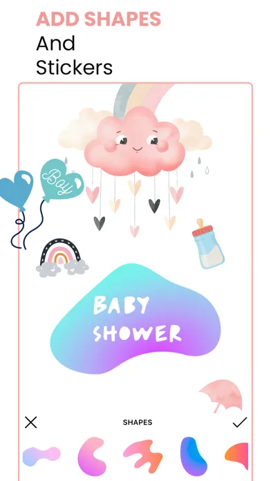 Baby Shower Video Invitations スクリーンショット