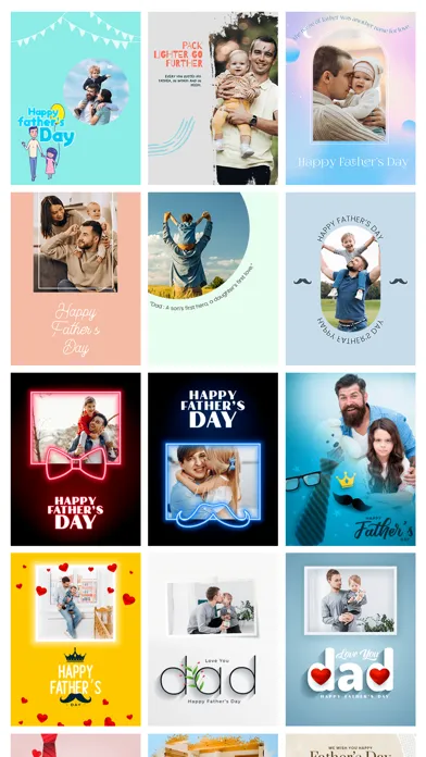 Zrzuty ekranu Father's Day Frames & Cards