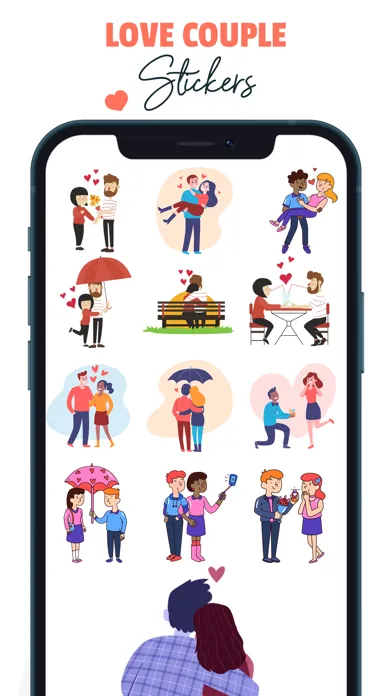 Valentine Couple Stickers! Screenshots