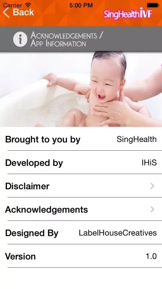 SingHealth IVF Screenshots