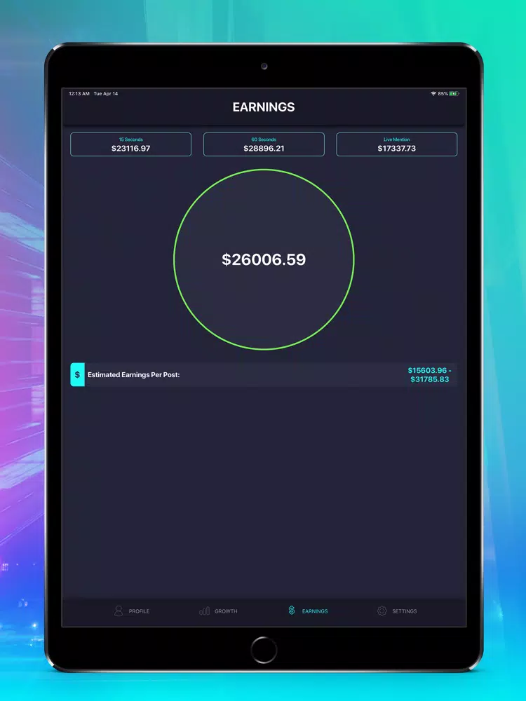 Tik Metrics - Likes & Fans iPad  Screenshots