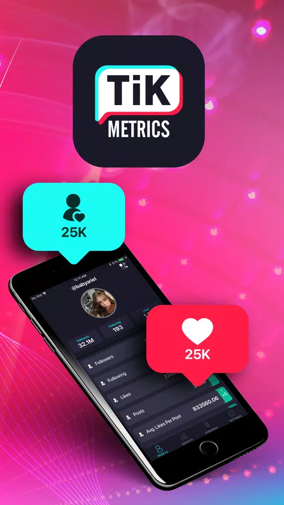 Tik Metrics - Likes & Fans Screenshots