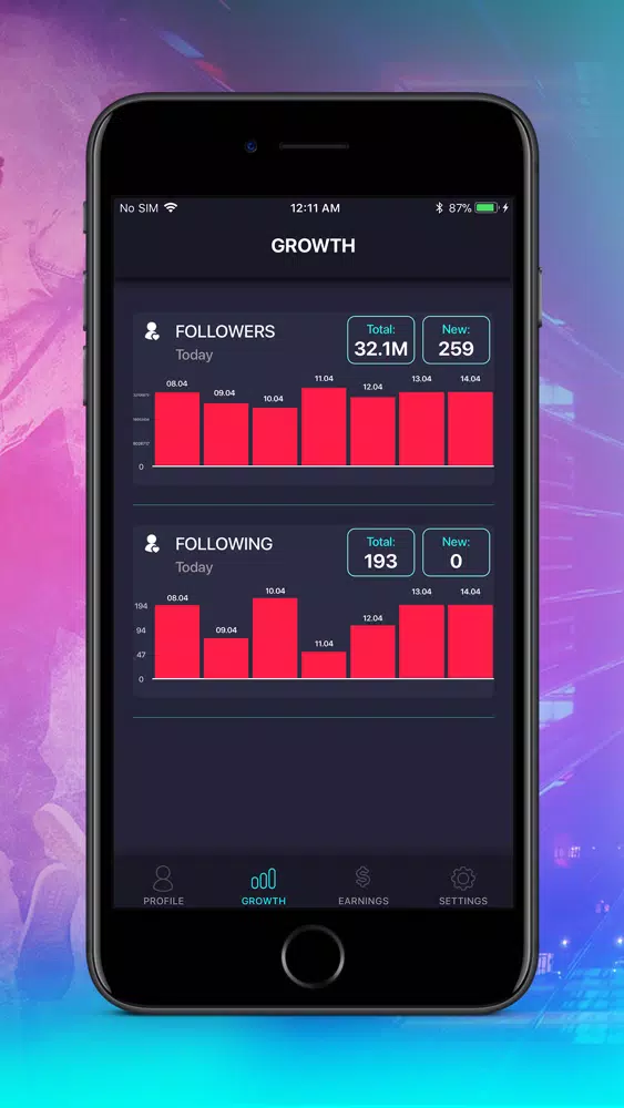 Tik Metrics - Likes & Fans Screenshots