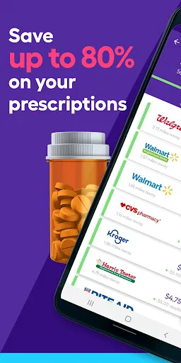 Tangkapan skrin SingleCare - Rx Coupons