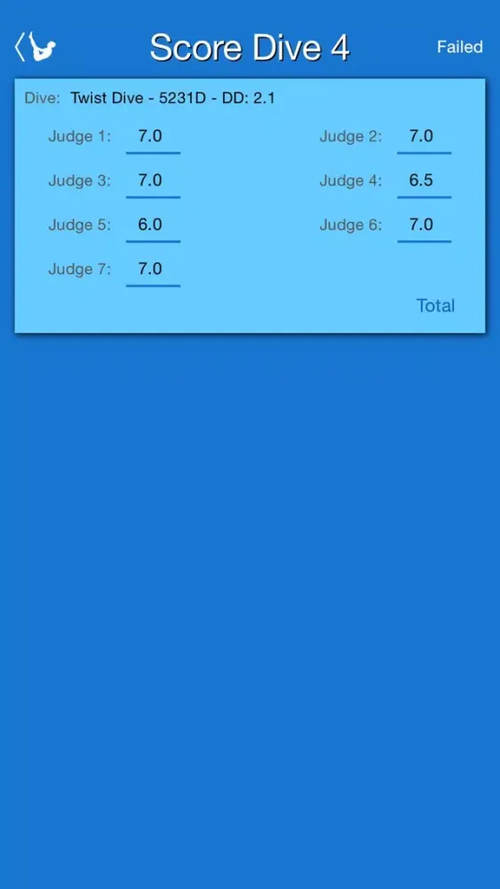 Ảnh chụp màn hình của Score My Dive