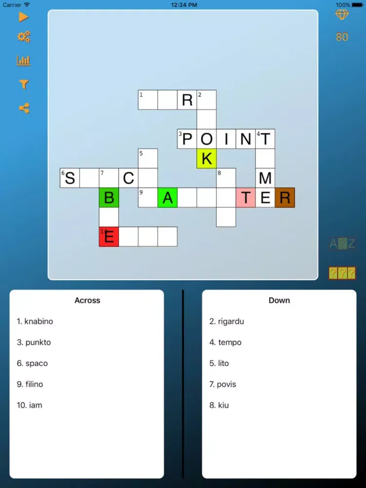 World Cross Word Esperanto iPad  Screenshots