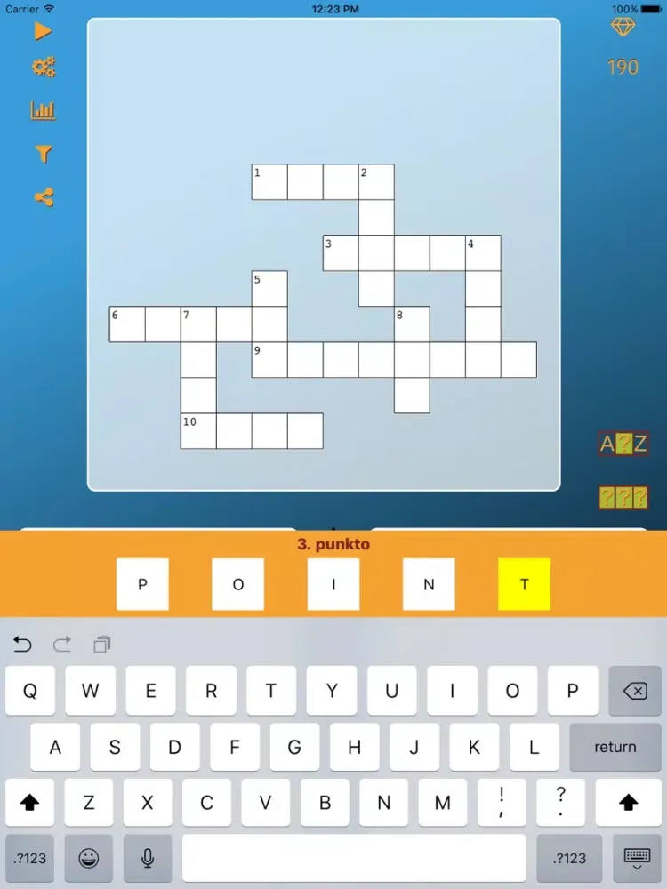 World Cross Word Esperanto iPad  Screenshots