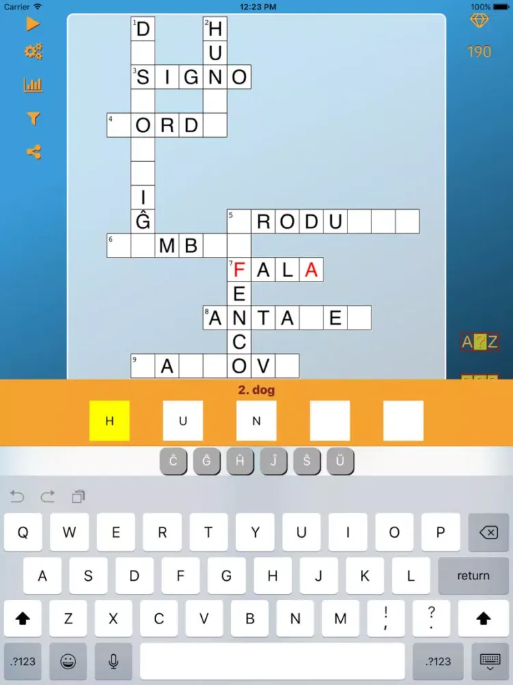 World Cross Word Esperanto iPad  Screenshots