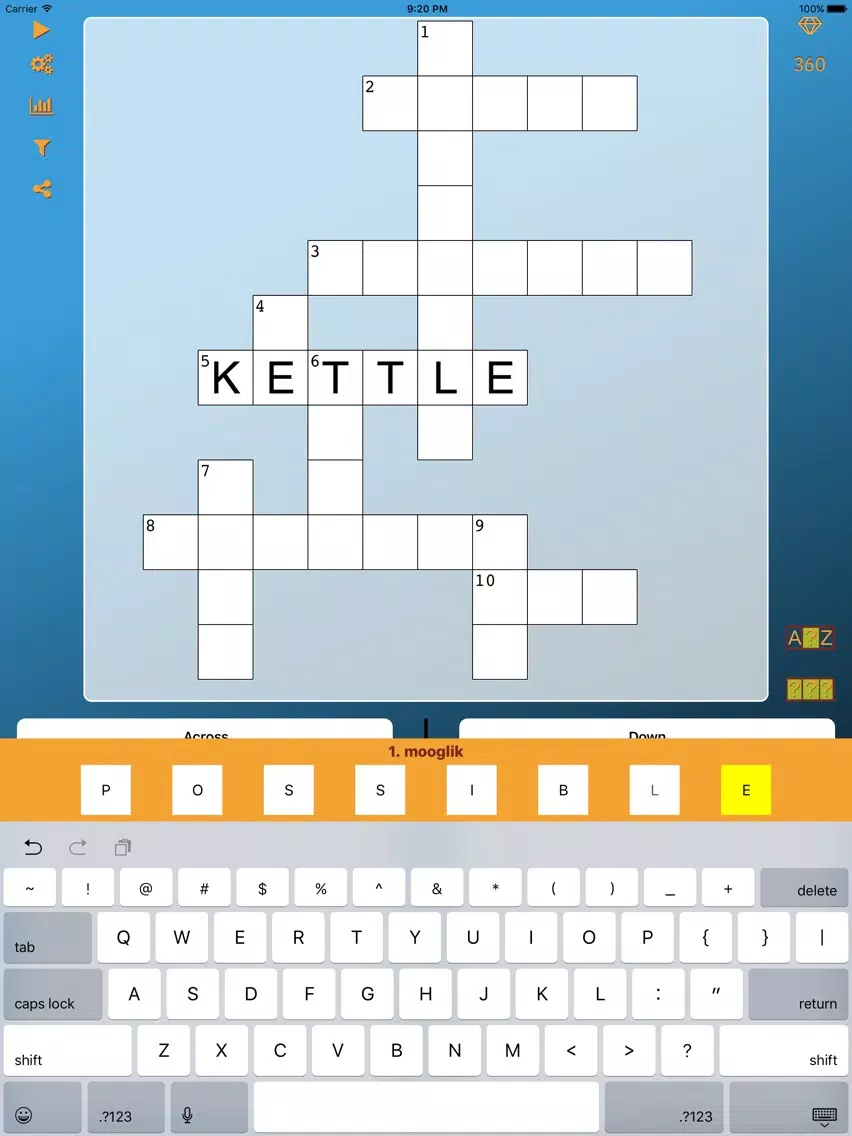 World Cross Word Frisian iPad 应用截图