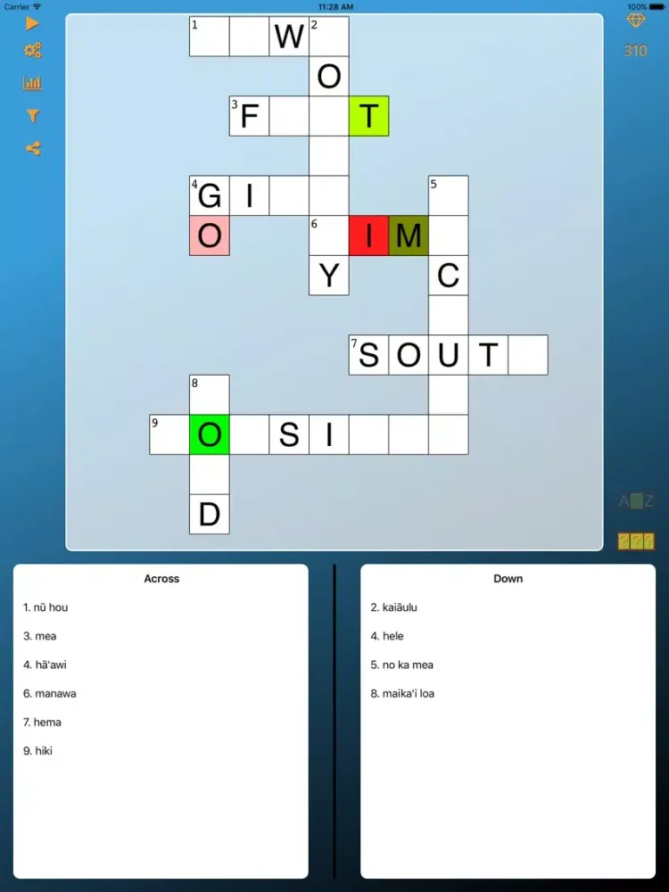 ภาพหน้าจอของ World Cross Word Hawaiian iPad 
