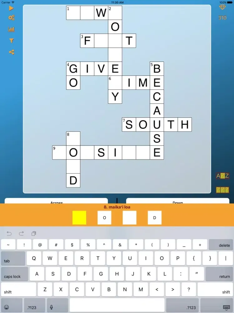 ภาพหน้าจอของ World Cross Word Hawaiian iPad 