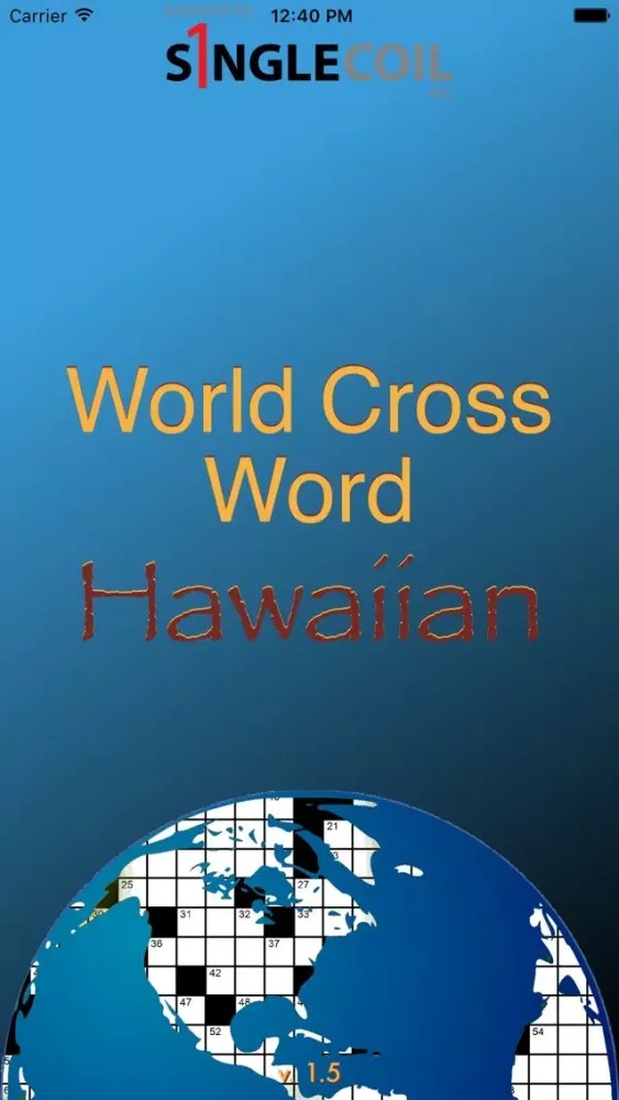 ภาพหน้าจอของ World Cross Word Hawaiian