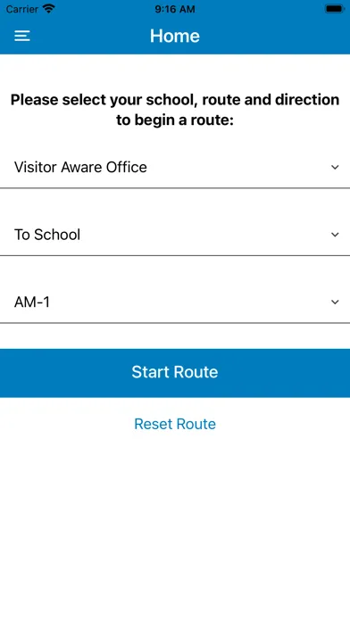 Zrzuty ekranu Visitor Aware Bus Manager