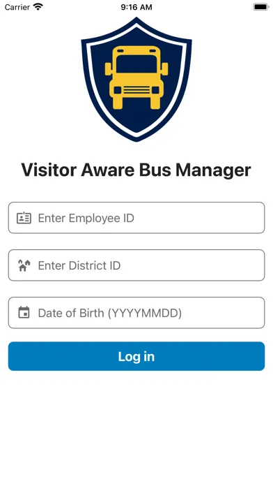 Zrzuty ekranu Visitor Aware Bus Manager