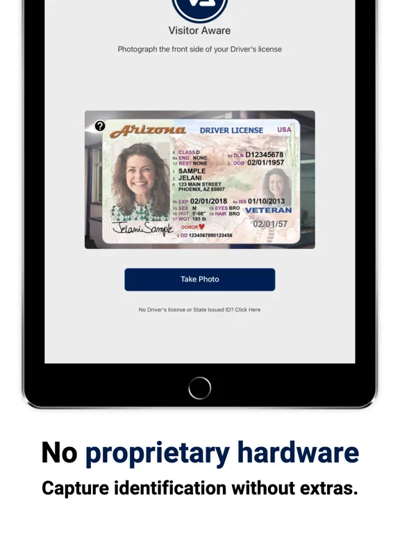 Visitor Aware Check-In Kiosk iPad 应用截图