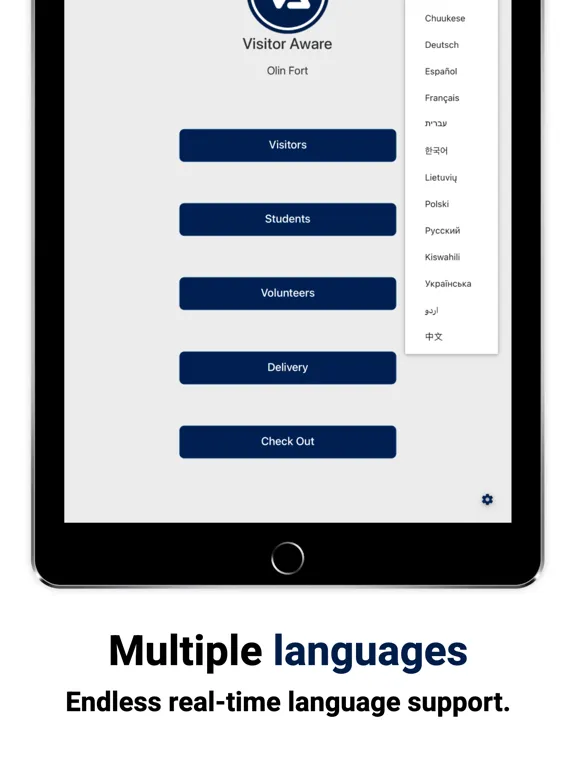Visitor Aware Check-In Kiosk iPad 应用截图