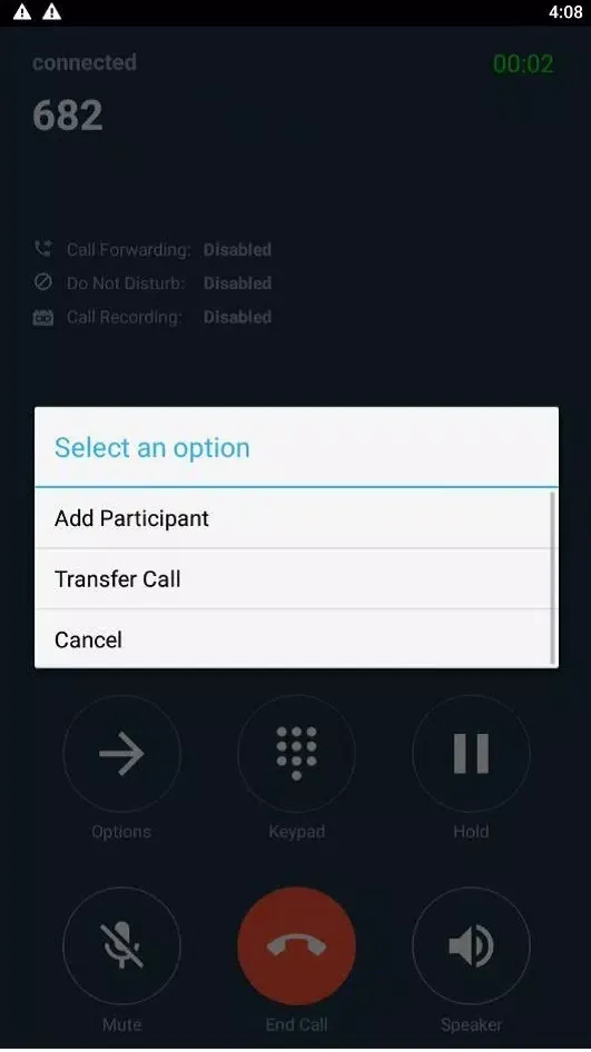 Zrzuty ekranu Bizvoice UC 2.0