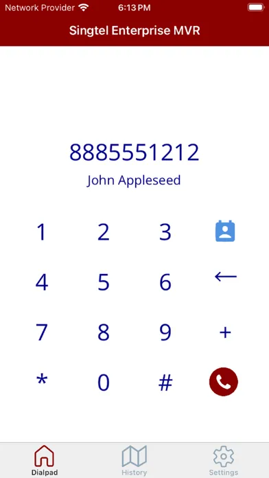 Ảnh chụp màn hình của Singtel Enterprise MVR