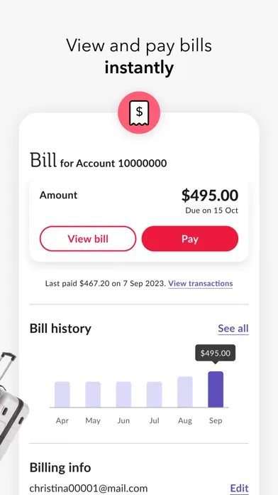 Ảnh chụp màn hình của My Singtel app