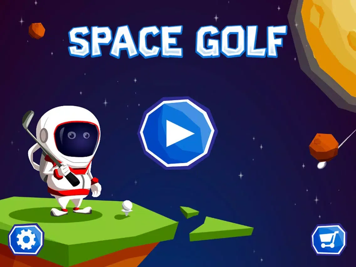 Tangkapan skrin Space Golf Galaxy iPad 