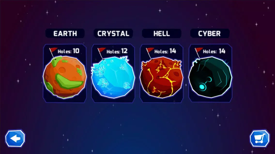 Tangkapan skrin Space Golf Galaxy