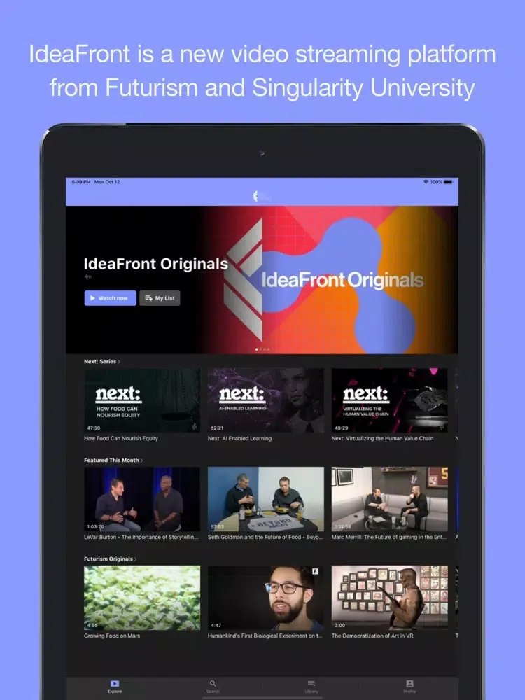 IdeaFront iPad 應用截圖