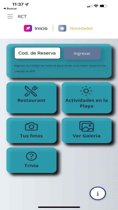 Ảnh chụp màn hình của RCT App
