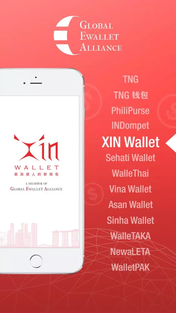 Screenshot di XIN Wallet