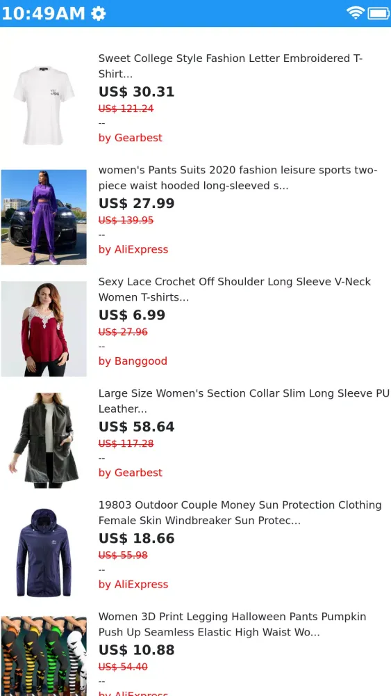 Capturas de pantalla de Clothing