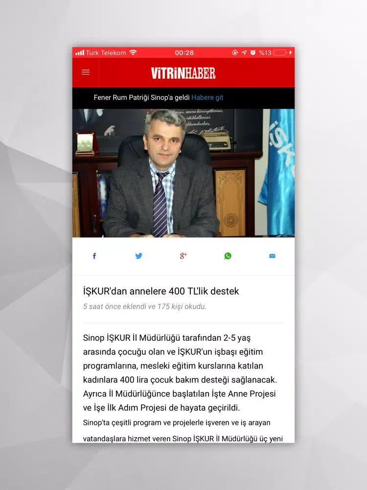 صور Vitrin Haber - Sinop Haberleri iPad 