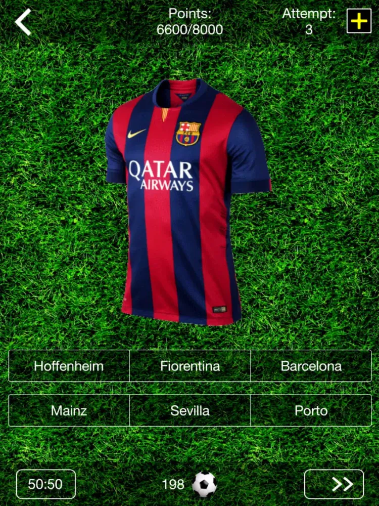 Capturas de tela do Football Quiz 2015 - Guess the Football Club Shirt! iPad 