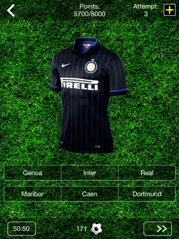 Capturas de tela do Football Quiz 2015 - Guess the Football Club Shirt! iPad 