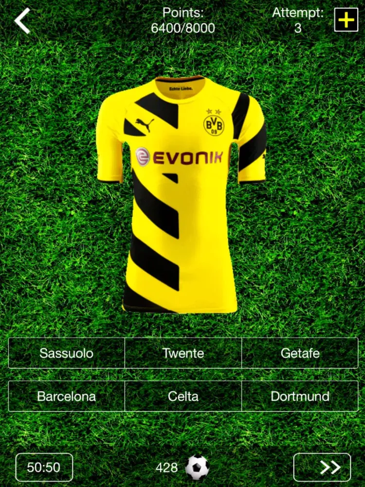 Capturas de tela do Football Quiz 2015 - Guess the Football Club Shirt! iPad 