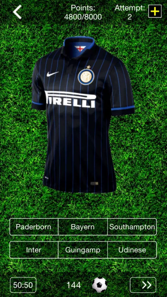Capturas de tela do Football Quiz 2015 - Guess the Football Club Shirt!