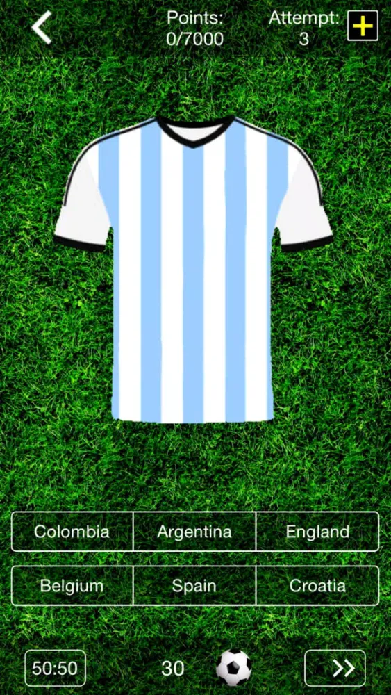Football Team Quiz - Guess the national football team shirt ! Screenshots