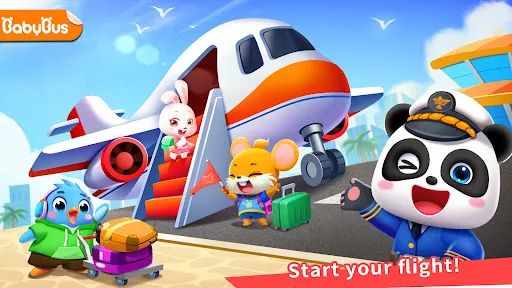 Tangkapan layar Baby Panda's Airport
