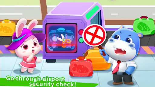 Tangkapan layar Baby Panda's Airport