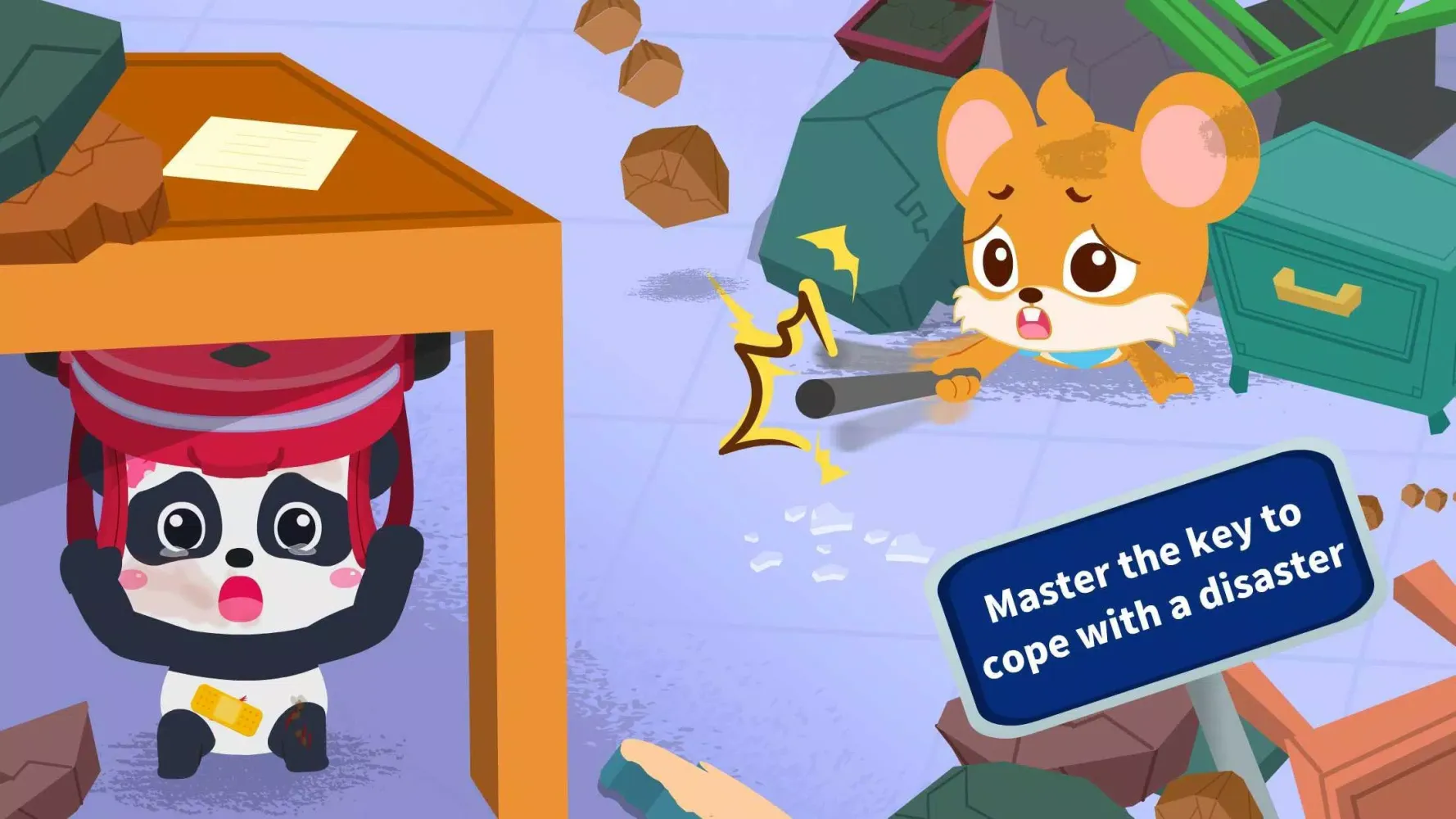 Baby Panda Earthquake Safety 3 Screenshots