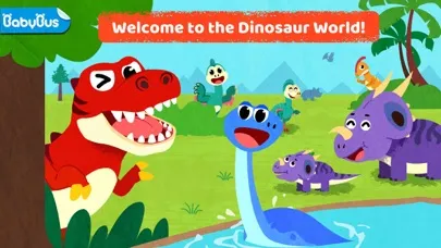 Capturas de tela do Baby Panda Dinosaur World Game